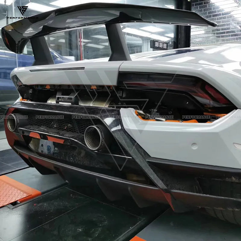 Performante Style Partial Dry Carbon Fiber Car Parts Body Kit With Bumper Hood Spoiler For Lambo Huracan LP580 LP610 2014-2018