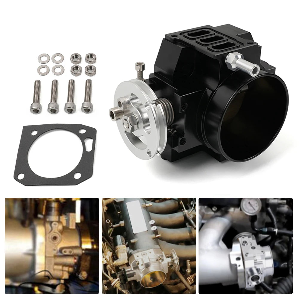 RASTP-Aluminum 70MM Intake System Throttle Body Performance Intake Manifold for RSX DC5 CIVIC SI EP3 K20 K20A CNC RS-THB005