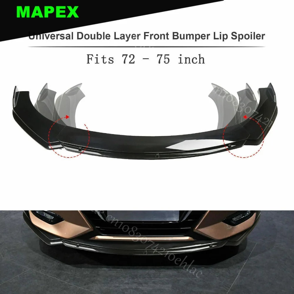 For Ford Focus ST SE RS Front Bumper Lip Spoiler Splitter Body Kit+ Side Skirt