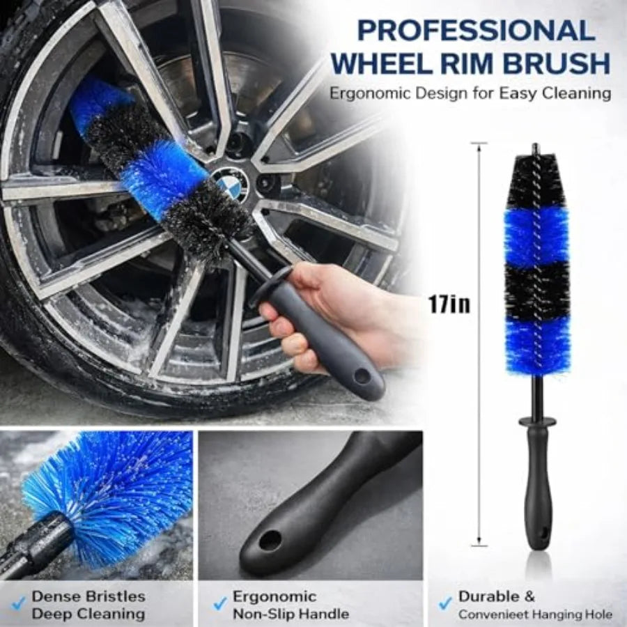 36Pcs Car Detailing Kit Car Detailing Brush Set Car Wash Cleaning Kit Car Detailing Brushes Professional Car Care Kit for Inter