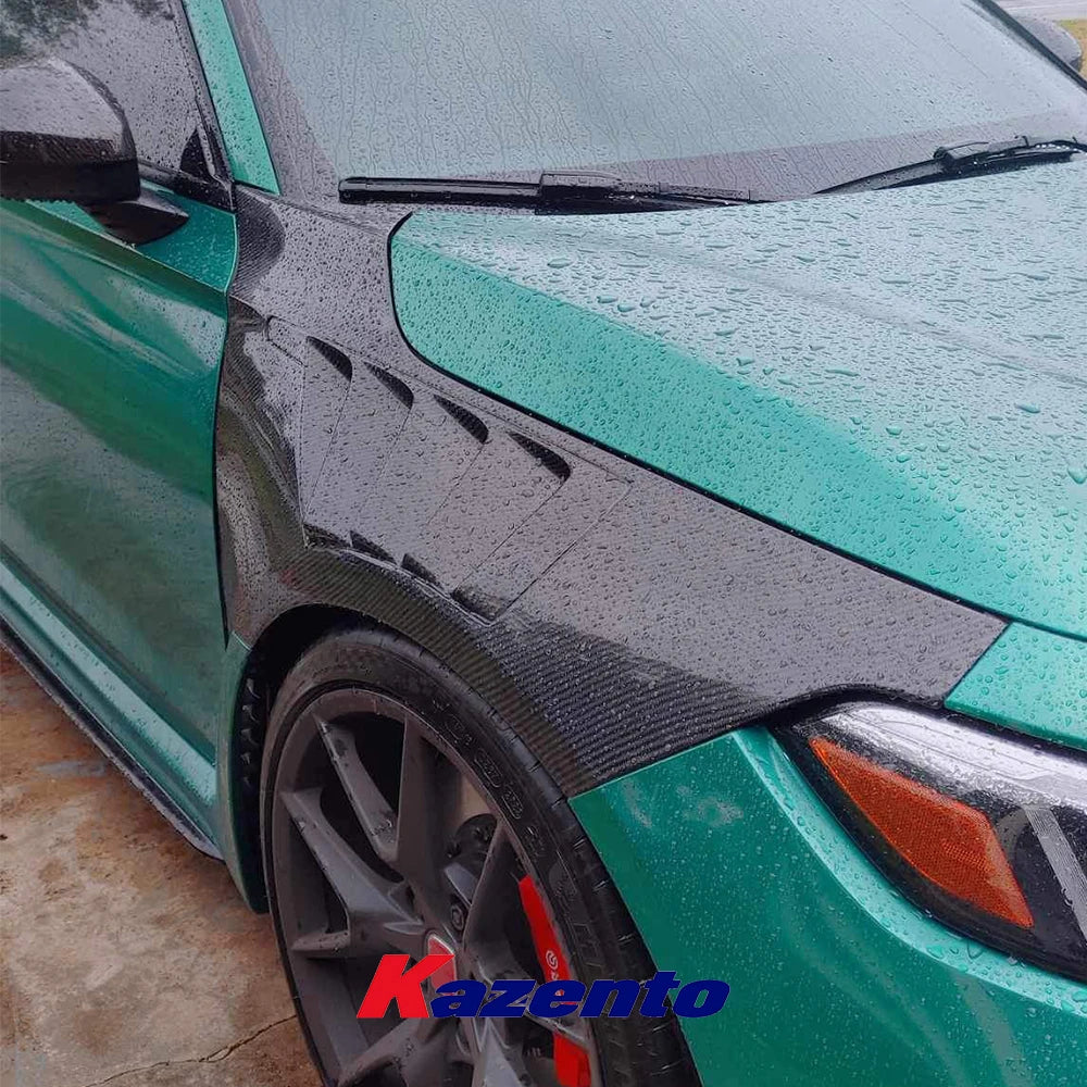 For Honda Civic Type R FL5 KZ Style Carbon Cooling Vented Front Fender 2pcs
