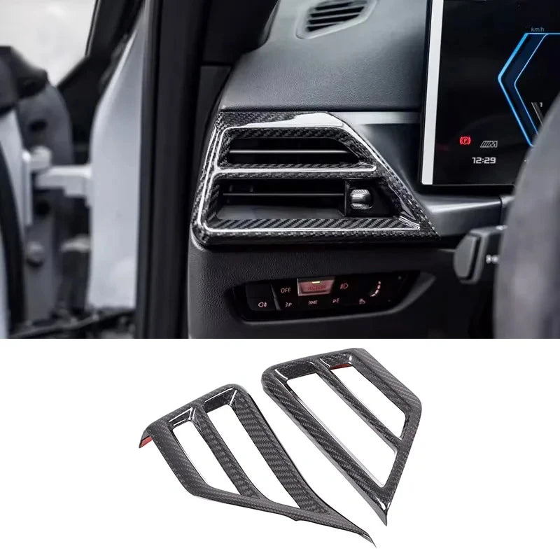 Real Carbon Fiber Central Dashboard Trim Cover For BMW 2 3 4 Series G42 G20 G22 G23 G26 M2 G87 M3 G80 G81 M4 G82 G83 2024-2025+