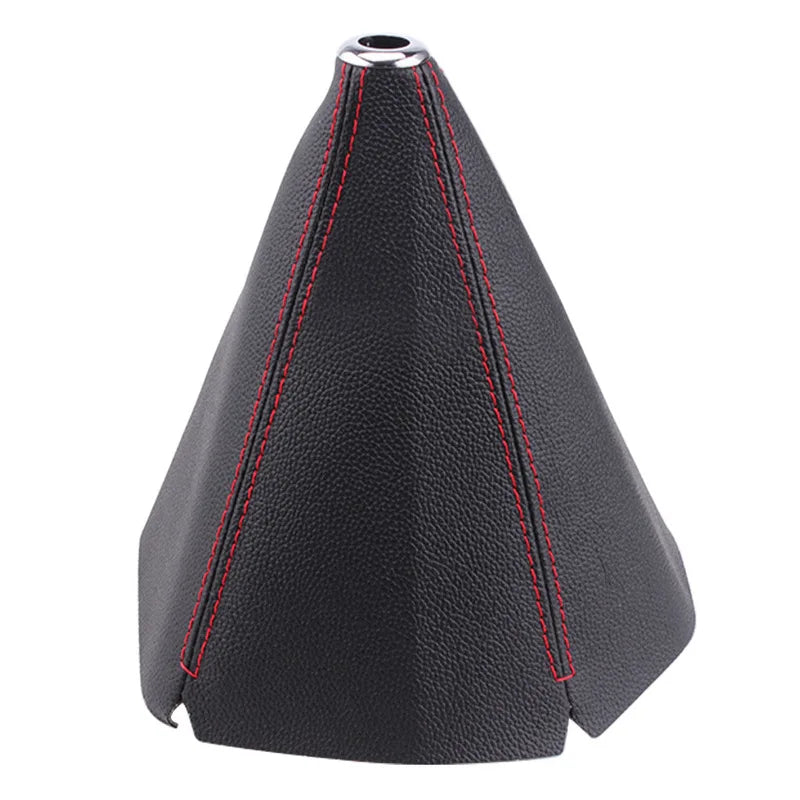 16Mm Universal Car Gear Shift Collars Pu Leather Car Shift Collar Automatic Car Manual Shift Lever Knob Shift Boot Cover Legging